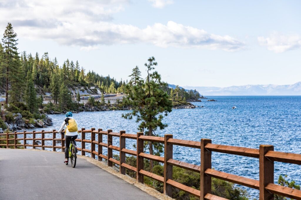 Alternative travel bicycle lake tahoe
