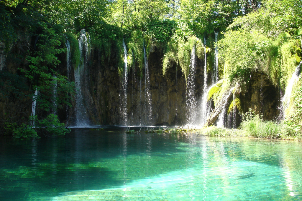 Plitvice Lakes in Croatia are secret lakes in Europe