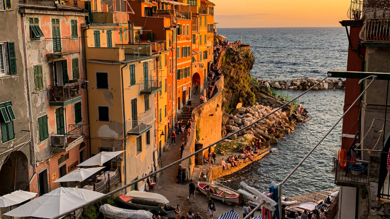 Riomaggiore is one of the five Cinque Terre towns
