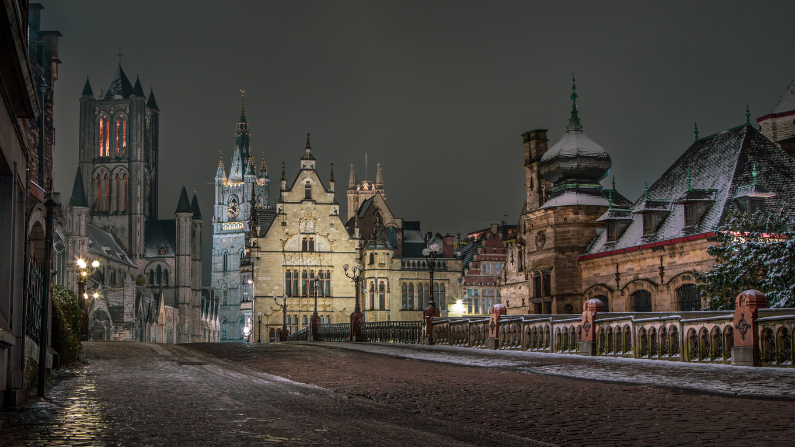 Ghent, Belgium is one of the best winter destinations in Europe
