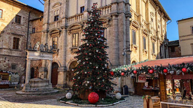 Montepulciano has one of the best Christmas markets in Europe