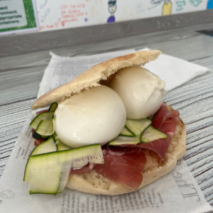Burata Panino, one of the best foods in Italy