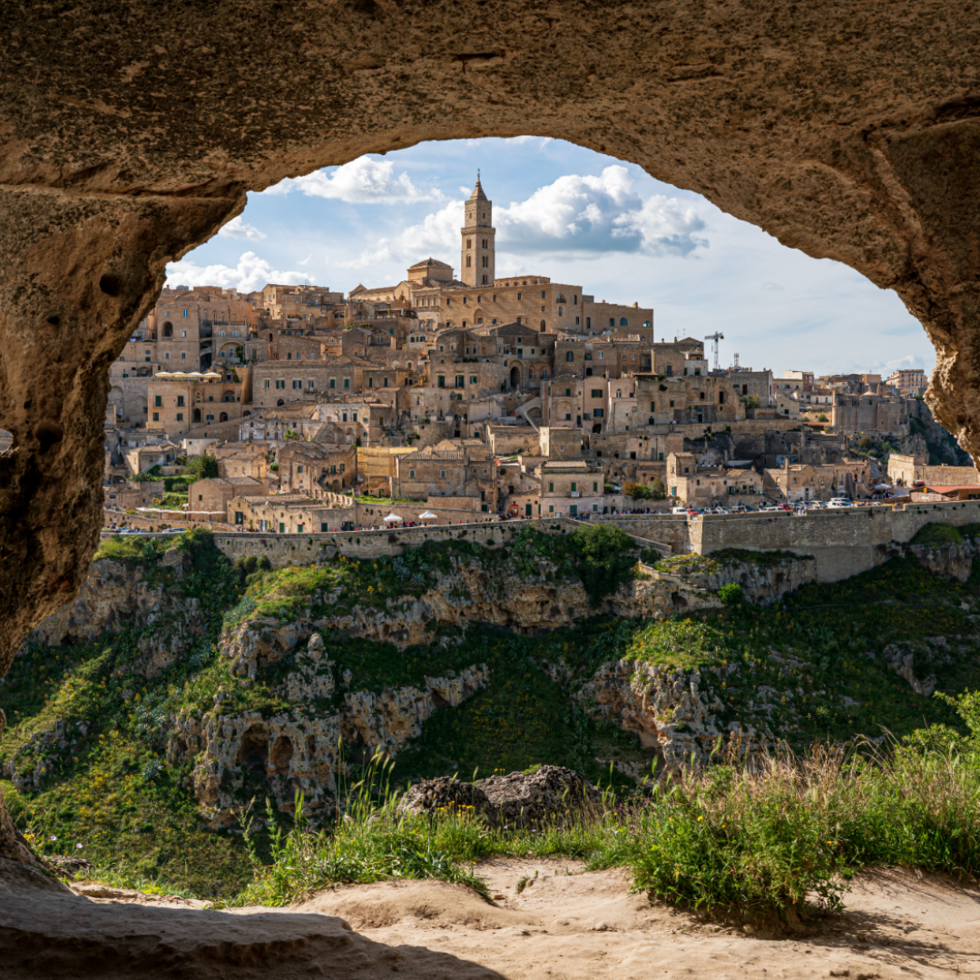 A cave in Matera, Italy