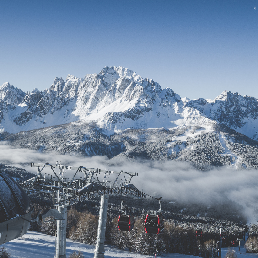 Ski Lift at 3 Zinnen Dolomites