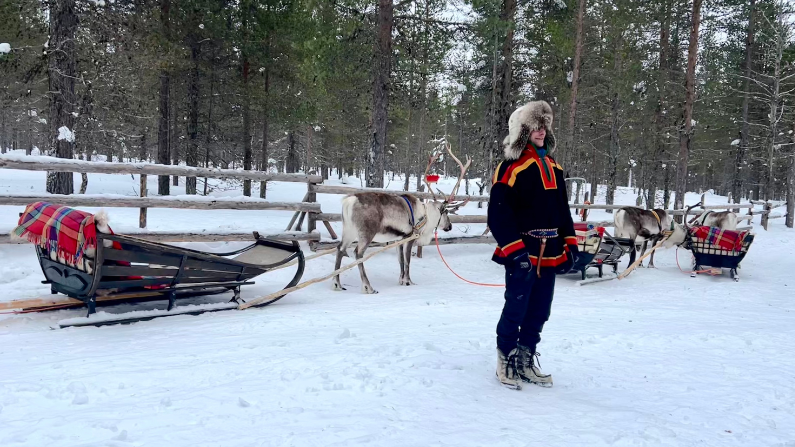 A Sami Reindeer Farm in Finnish Lapland