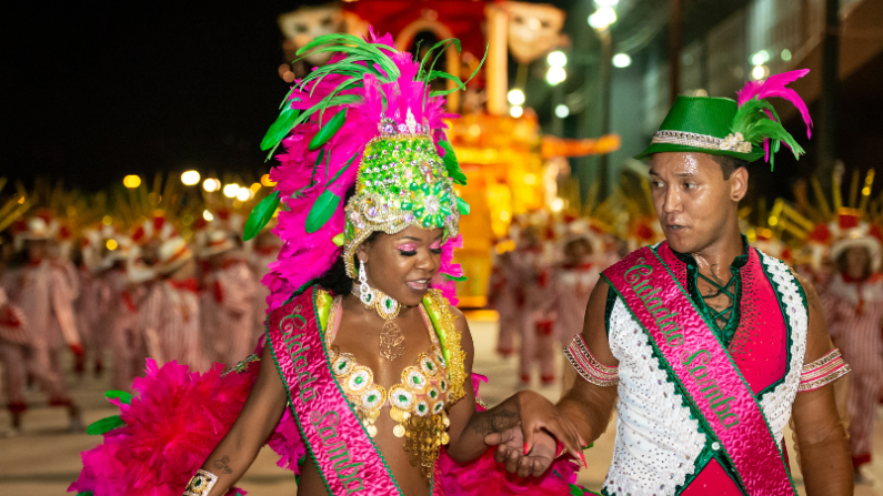 Dancers in Brazil's Carnival parade